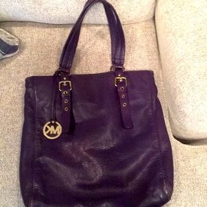 Michael Kors Purple all Leather Tote